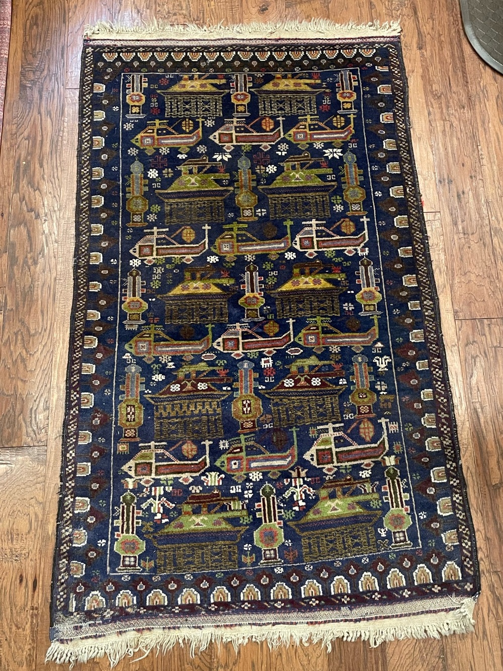 Afghan Soviet War Rug 3’x5’
